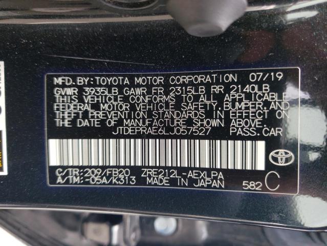 Photo 12 VIN: JTDEPRAE6LJ057527 - TOYOTA COROLLA 