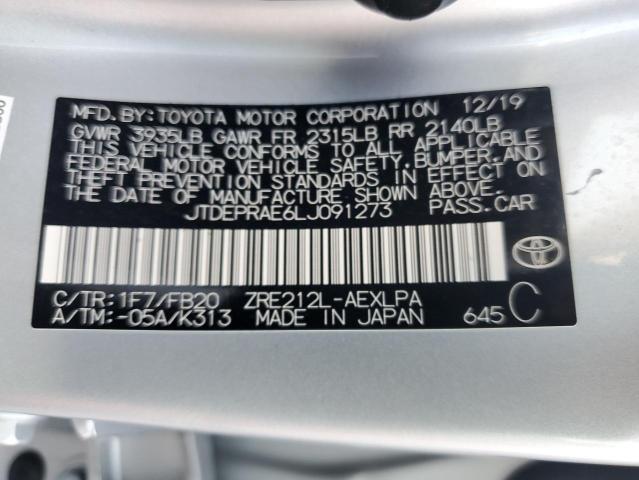 Photo 9 VIN: JTDEPRAE6LJ091273 - TOYOTA COROLLA LE 