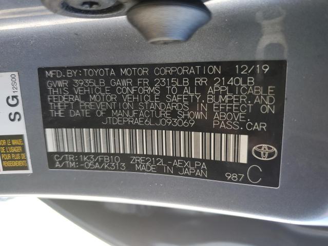 Photo 11 VIN: JTDEPRAE6LJ093069 - TOYOTA COROLLA LE 