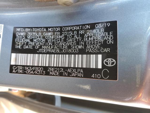 Photo 11 VIN: JTDEPRAE8LJ018003 - TOYOTA COROLLA 