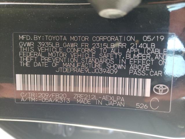 Photo 9 VIN: JTDEPRAE9LJ039409 - TOYOTA COROLLA LE 