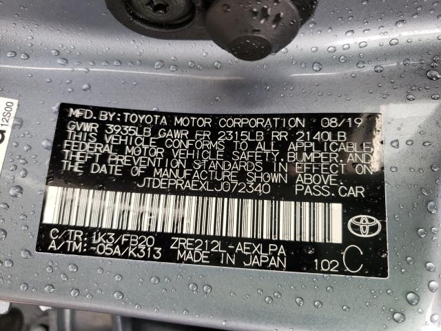 Photo 9 VIN: JTDEPRAEXLJ072340 - TOYOTA COROLLA LE 