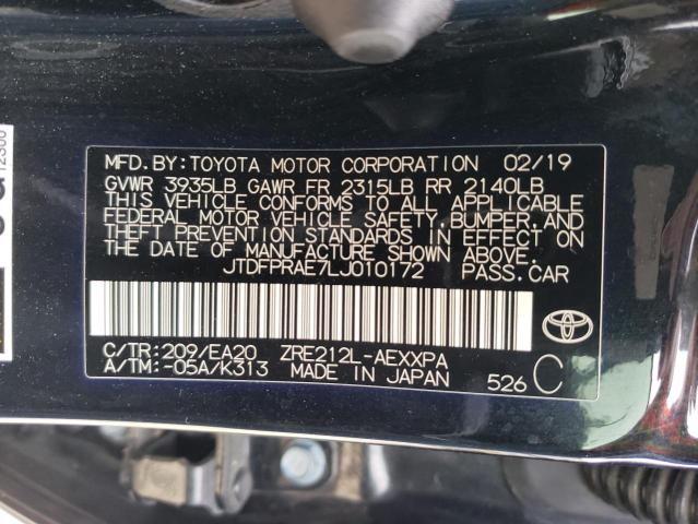 Photo 11 VIN: JTDFPRAE7LJ010172 - TOYOTA COROLLA 