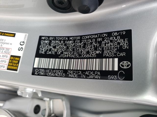 Photo 9 VIN: JTDHPRAE5LJ068435 - TOYOTA COROLLA LE 