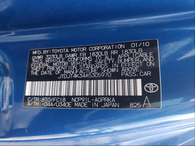 Photo 9 VIN: JTDJT4K34A5305970 - TOYOTA YARIS 