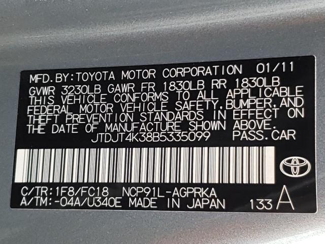 Photo 9 VIN: JTDJT4K38B5335099 - TOYOTA YARIS 