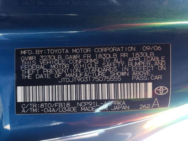 Photo 11 VIN: JTDJT903175075555 - TOYOTA YARIS 