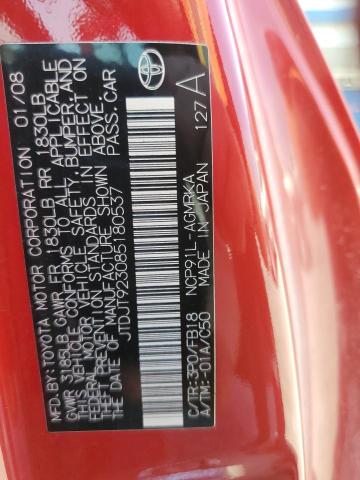 Photo 12 VIN: JTDJT923085180537 - TOYOTA YARIS 