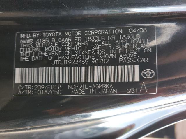 Photo 12 VIN: JTDJT923485198782 - TOYOTA YARIS 