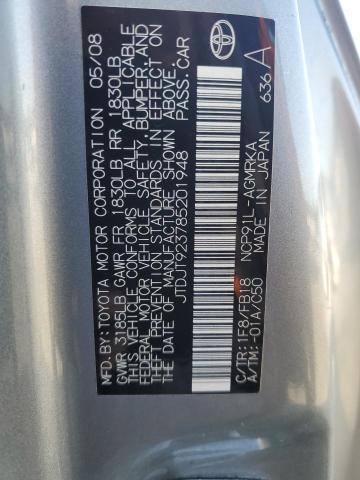 Photo 11 VIN: JTDJT923785201948 - TOYOTA YARIS 