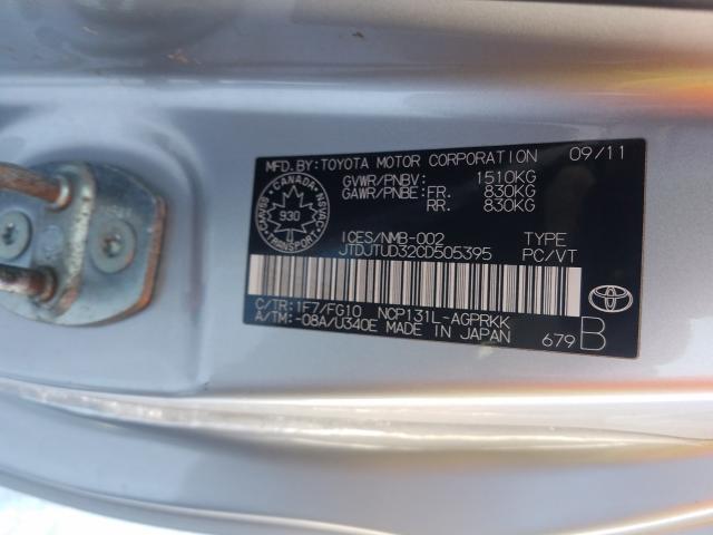 Photo 9 VIN: JTDJTUD32CD505395 - TOYOTA YARIS 