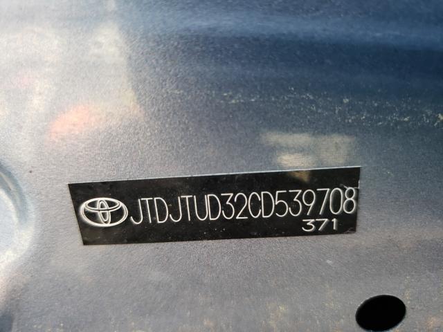 Photo 9 VIN: JTDJTUD32CD539708 - TOYOTA YARIS 