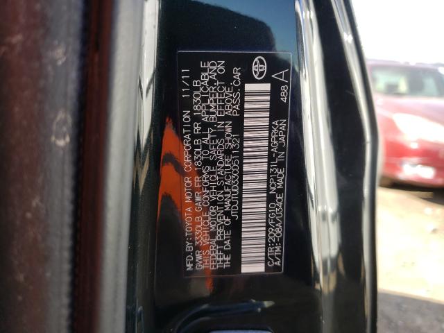 Photo 9 VIN: JTDJTUD33CD511321 - TOYOTA YARIS 