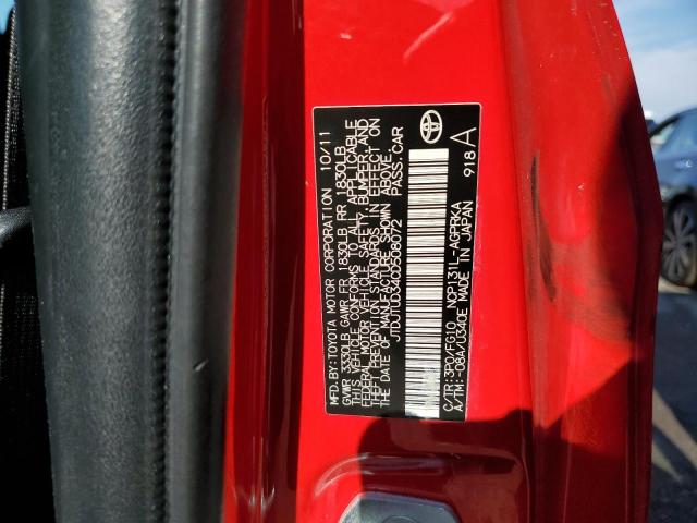 Photo 11 VIN: JTDJTUD34CD508072 - TOYOTA YARIS 