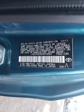 Photo 9 VIN: JTDJTUD3XCD518587 - TOYOTA YARIS 