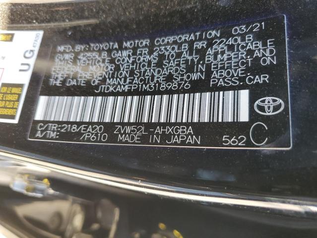 Photo 11 VIN: JTDKAMFP1M3189876 - TOYOTA PRIUS 