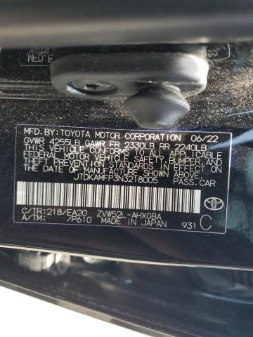 Photo 11 VIN: JTDKAMFP3N3218005 - TOYOTA PRIUS 