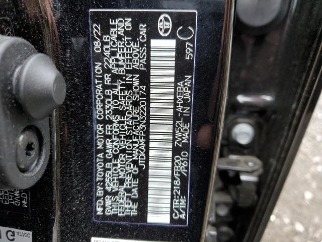 Photo 12 VIN: JTDKAMFP3N3220174 - TOYOTA PRIUS PRIM 