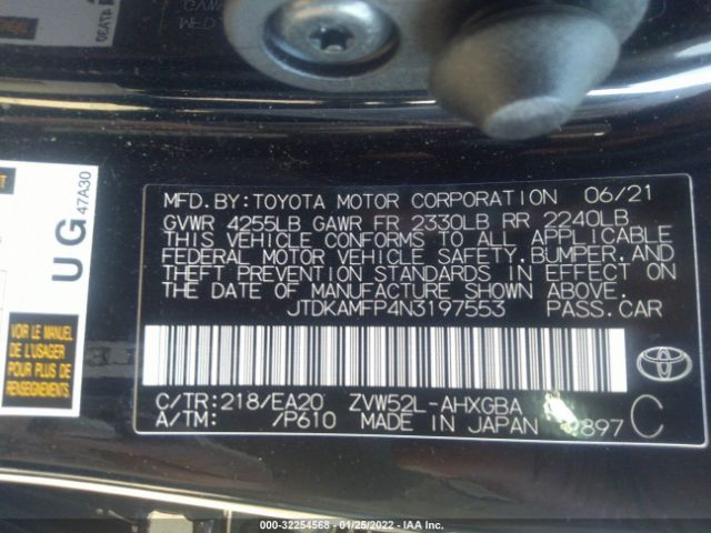 Photo 8 VIN: JTDKAMFP4N3197553 - TOYOTA PRIUS PRIME 