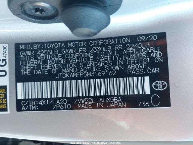 Photo 8 VIN: JTDKAMFP5M3169162 - TOYOTA PRIUS PRIME 