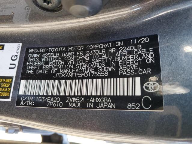 Photo 11 VIN: JTDKAMFP5M3175558 - TOYOTA PRIUS 