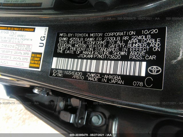 Photo 8 VIN: JTDKAMFP7M3173620 - TOYOTA PRIUS PRIME 