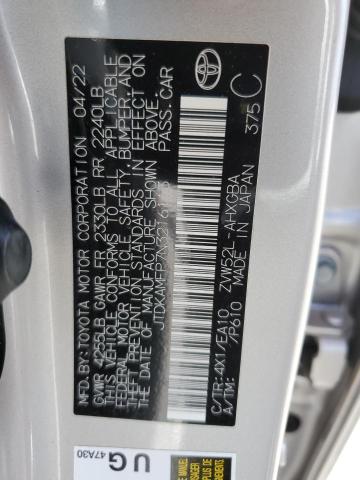 Photo 12 VIN: JTDKAMFP7N3216113 - TOYOTA PRIUS 