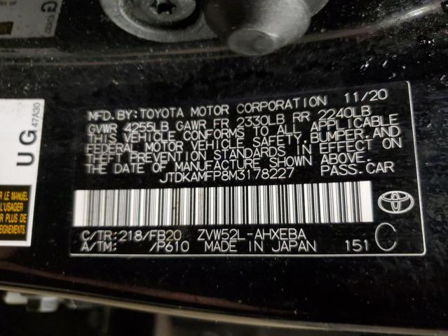 Photo 11 VIN: JTDKAMFP8M3178227 - TOYOTA PRIUS 