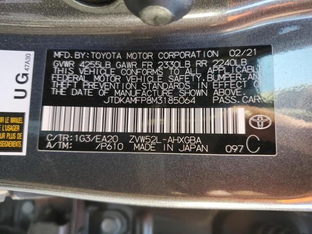 Photo 11 VIN: JTDKAMFP8M3185064 - TOYOTA PRIUS PRIM 