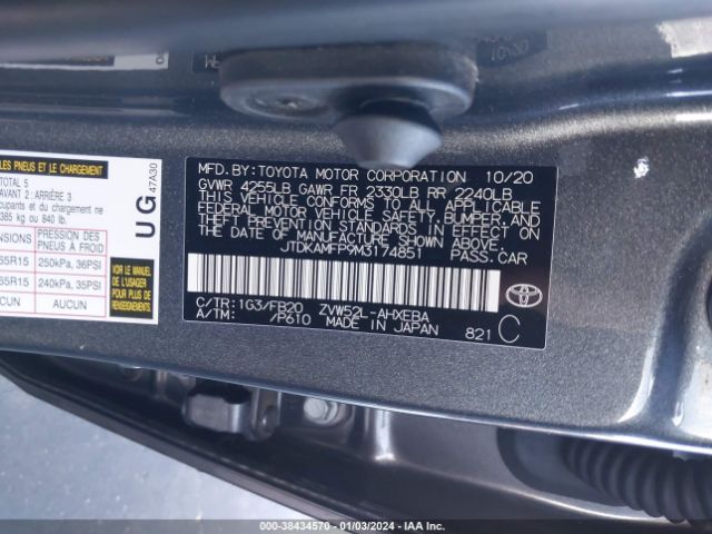 Photo 8 VIN: JTDKAMFP9M3174851 - TOYOTA PRIUS PRIME 