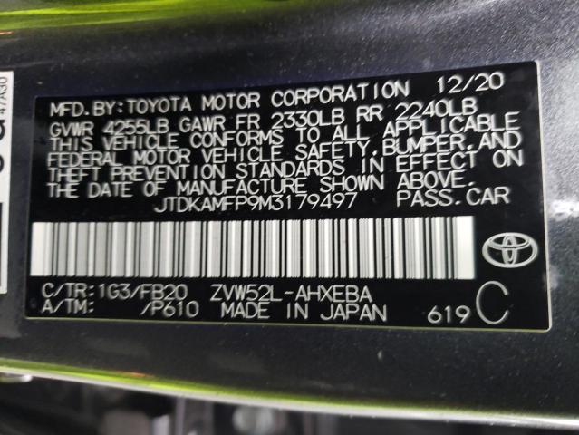 Photo 12 VIN: JTDKAMFP9M3179497 - TOYOTA PRIUS 