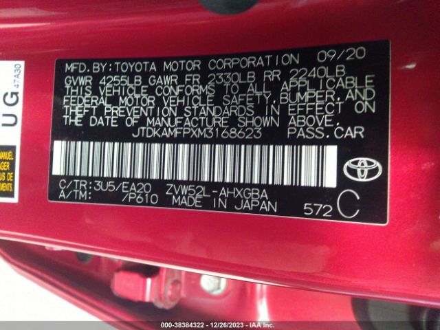 Photo 8 VIN: JTDKAMFPXM3168623 - TOYOTA PRIUS PRIME 