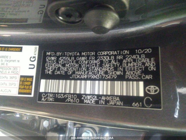 Photo 8 VIN: JTDKAMFPXM3173479 - TOYOTA PRIUS PRIME 