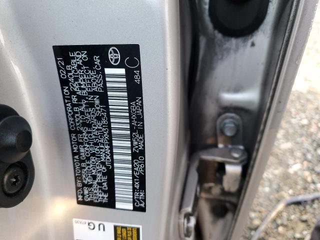 Photo 11 VIN: JTDKAMFPXM3185471 - TOYOTA PRIUS PRIM 