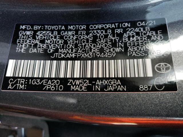 Photo 9 VIN: JTDKAMFPXM3194459 - TOYOTA PRIUS PRIM 