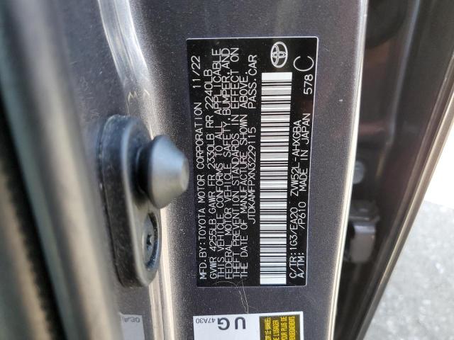 Photo 12 VIN: JTDKAMFPXN3229115 - TOYOTA PRIUS PRIM 