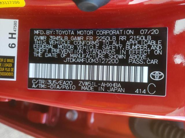 Photo 9 VIN: JTDKAMFU0M3127200 - TOYOTA PRIUS SPEC 