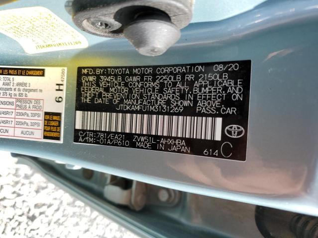 Photo 12 VIN: JTDKAMFU1M3131269 - TOYOTA PRIUS 