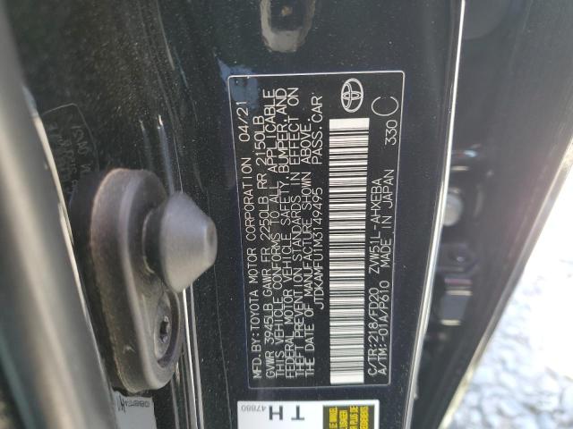 Photo 11 VIN: JTDKAMFU1M3149495 - TOYOTA PRIUS 