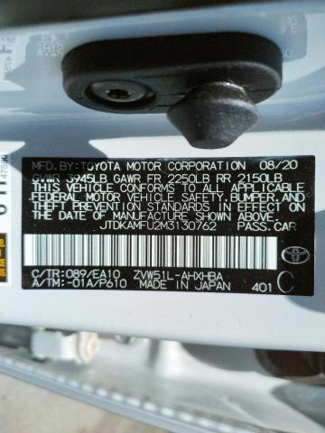 Photo 9 VIN: JTDKAMFU2M3130762 - TOYOTA PRIUS SPEC 