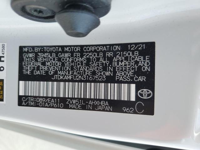 Photo 11 VIN: JTDKAMFU2N3167523 - TOYOTA PRIUS NIGH 