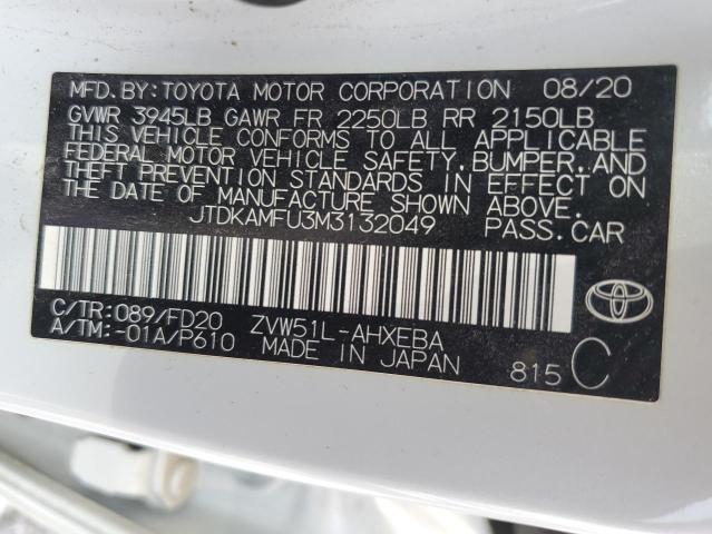 Photo 11 VIN: JTDKAMFU3M3132049 - TOYOTA PRIUS 