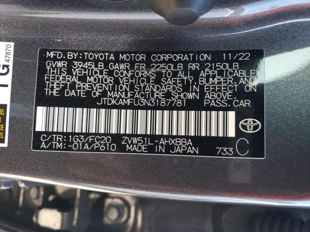 Photo 11 VIN: JTDKAMFU3N3187781 - TOYOTA PRIUS 