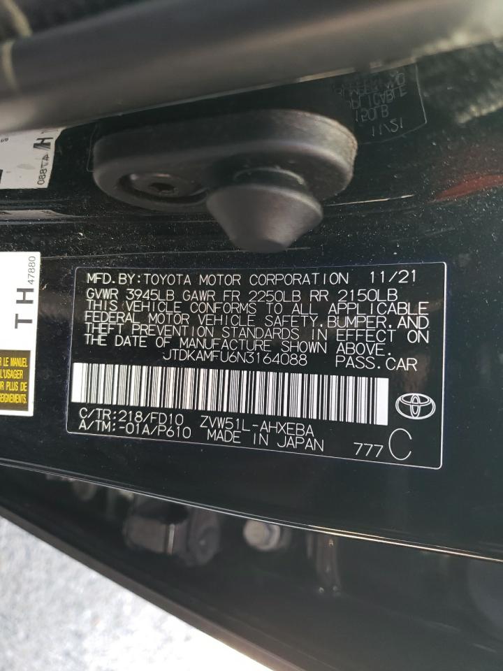 Photo 12 VIN: JTDKAMFU6N3164088 - TOYOTA PRIUS 