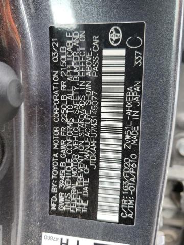 Photo 11 VIN: JTDKAMFU7M3145077 - TOYOTA PRIUS 