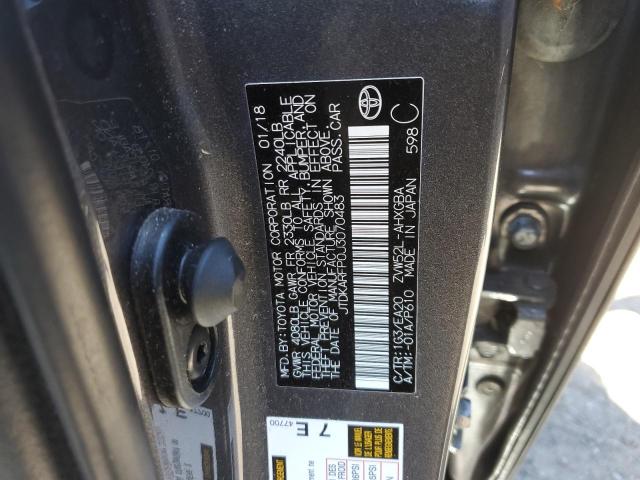 Photo 12 VIN: JTDKARFP0J3070483 - TOYOTA PRIUS PRIM 