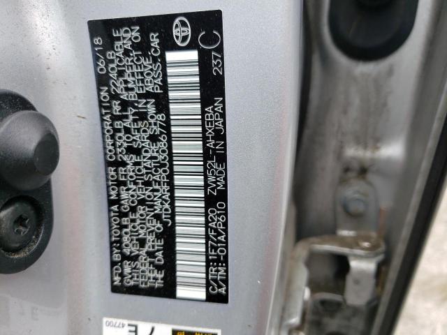 Photo 12 VIN: JTDKARFP0J3086778 - TOYOTA PRIUS PRIM 