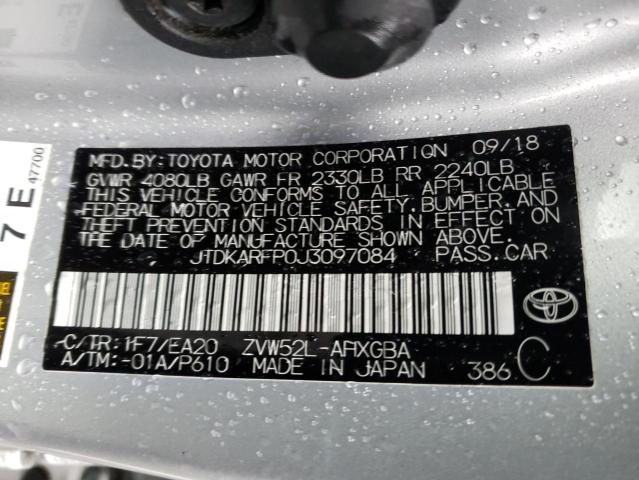 Photo 11 VIN: JTDKARFP0J3097084 - TOYOTA PRIUS PRIM 