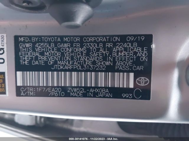 Photo 8 VIN: JTDKARFP0L3137232 - TOYOTA PRIUS PRIME 