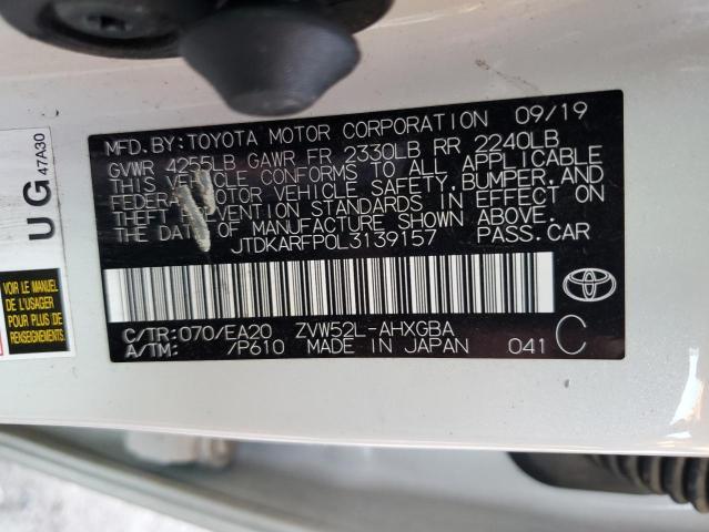 Photo 12 VIN: JTDKARFP0L3139157 - TOYOTA PRIUS PRIM 